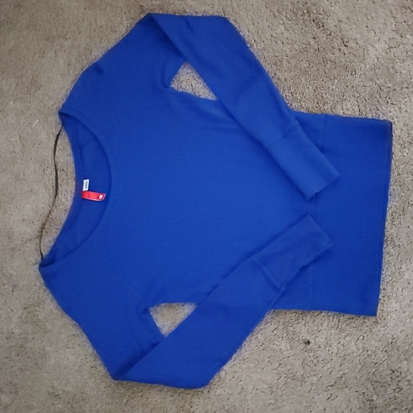 H&M Scoop Neck Sweater Slim Fit Blue - Picture 4 of 7